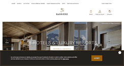 Desktop Screenshot of hotelsbarriere.com